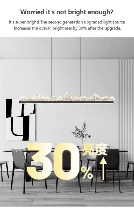 Pendant Light - Italian Minimalist Iceberg Chandeliers Modern Luxury Long Strip Hanging Lights for Bedroom Dining Room Kitchen Island Led Lamp SW-36210123 - SWEET-LIGHTS