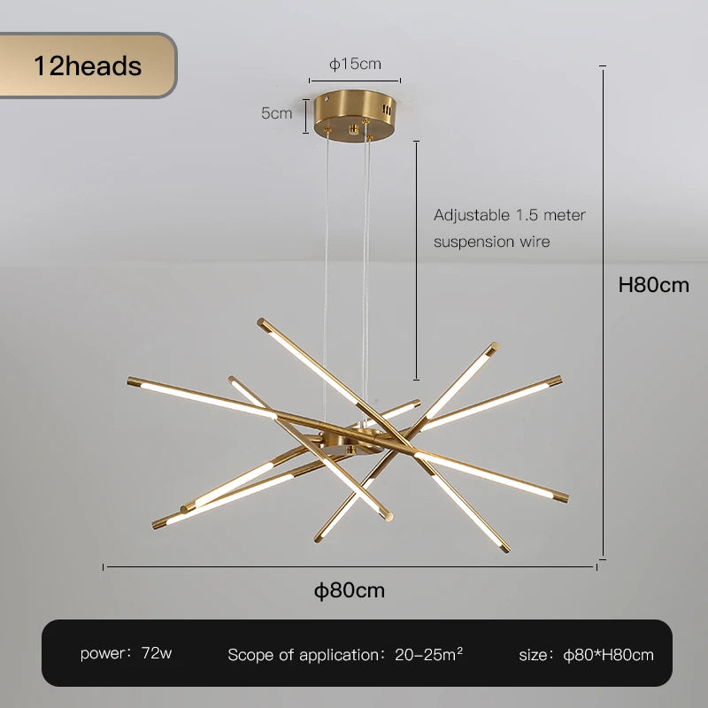 Pendant Light - Nordic Geometry Restaurant Chandelier LED Remote SW-36210789 - SWEET-LIGHTS