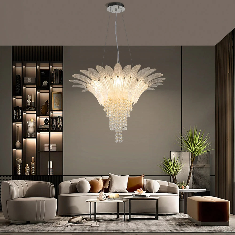 Chandelier - French Designer Crystal Chandelier Adjustable Height SW-36210345 - SWEET-LIGHTS