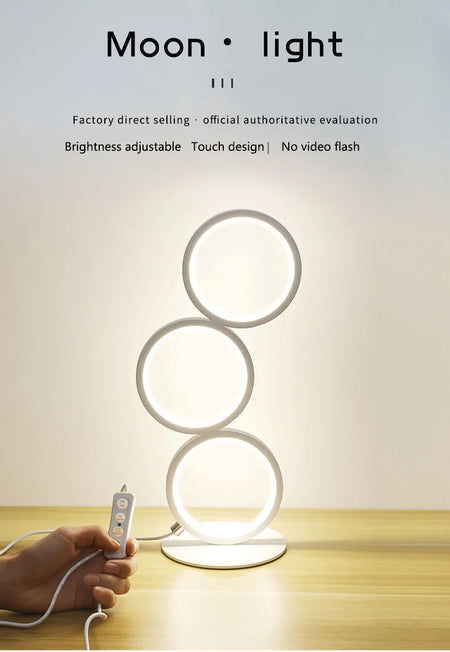 Table Lamp - Dimming Intelligent Touch Ring Night Light Modern Design SW-36210347 - SWEET-LIGHTS