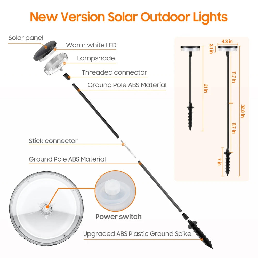 Outdoor Light - Solar Pathway Light Swaying with Wind Auto On/Off SW-36210478 - SWEET-LIGHTS