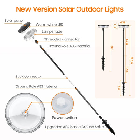 Outdoor Light - Solar Pathway Light Swaying with Wind Auto On/Off SW-36210478 - SWEET-LIGHTS