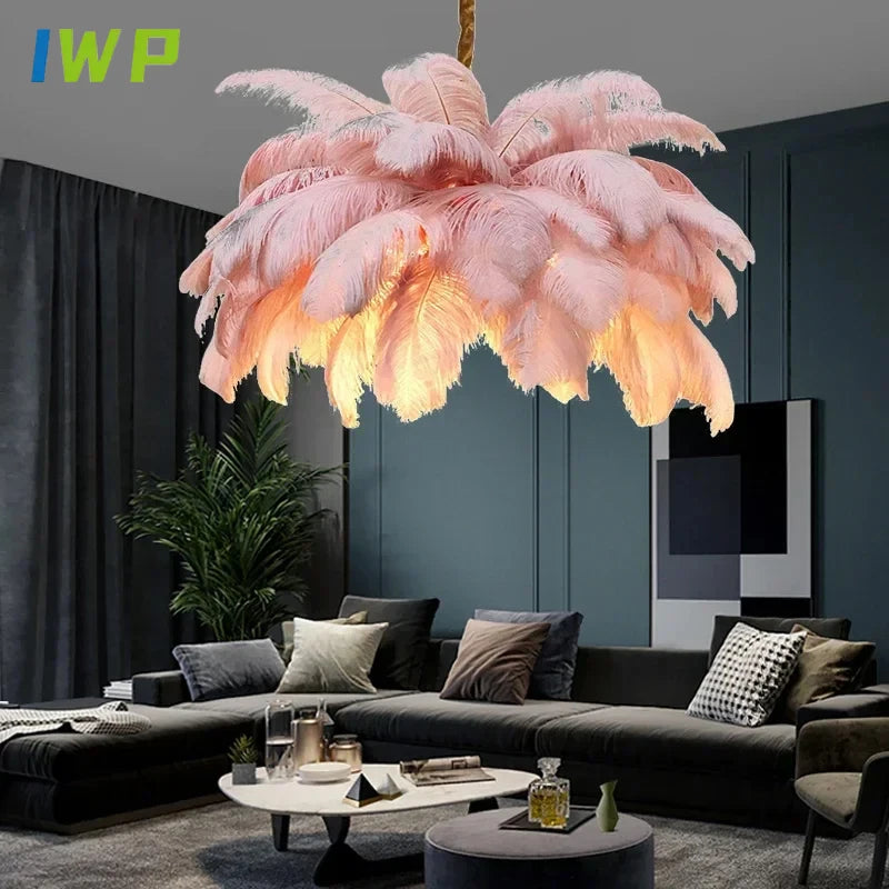 Pendant Light - Nordic Feather Ceiling Chandelier for Home Decoration Indoor Lighting SW-36210457 - SWEET-LIGHTS