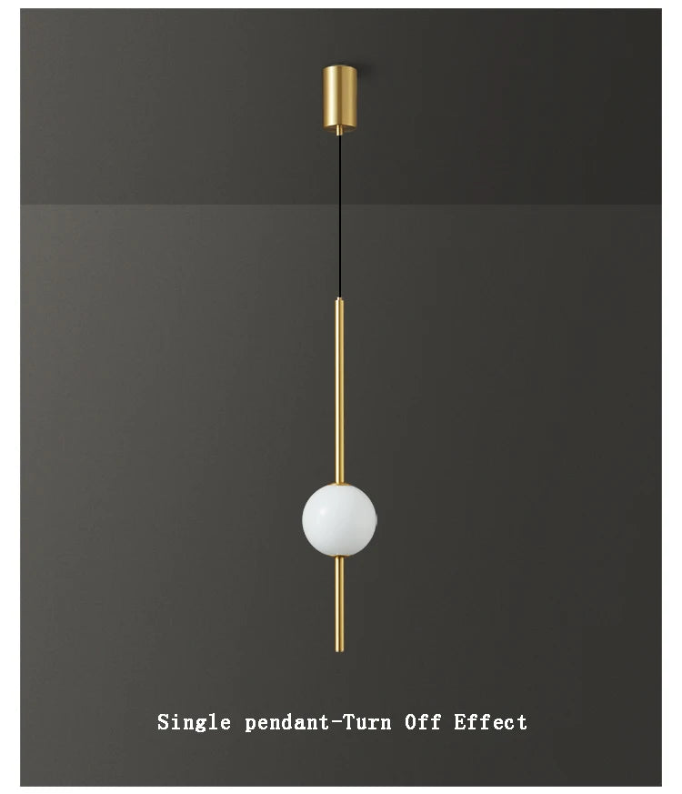 Pendant Light - Fumi Gold Elegant 1-Light Ceiling Fixture SW-36210458 - SWEET-LIGHTS