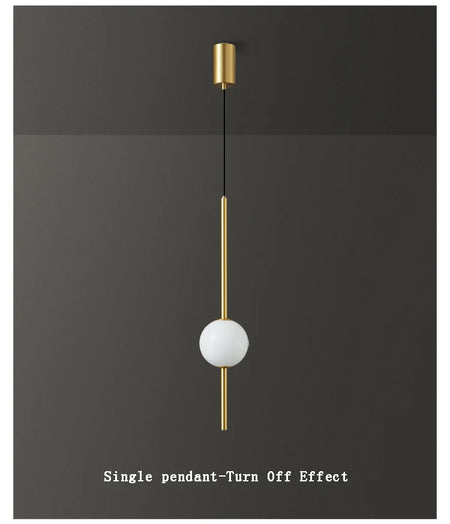 Pendant Light - Fumi Gold Elegant 1-Light Ceiling Fixture SW-36210458 - SWEET-LIGHTS