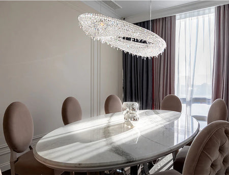 Chandelier - Modern Crystal Lighting Gold Lamp for Living Room SW-36210347 - SWEET-LIGHTS
