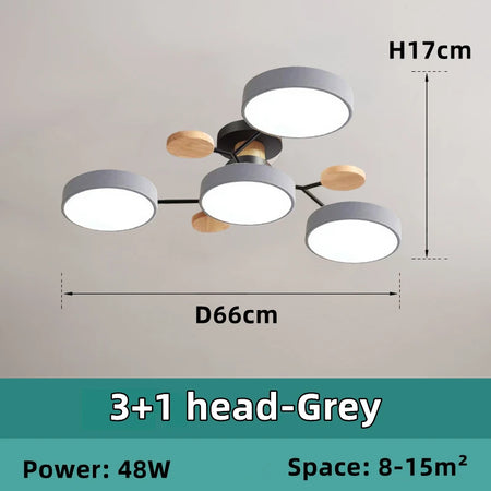 Ceiling Light - Nordic Style LED Chandelier for Living Room Kitchen SW-36210478 - SWEET-LIGHTS