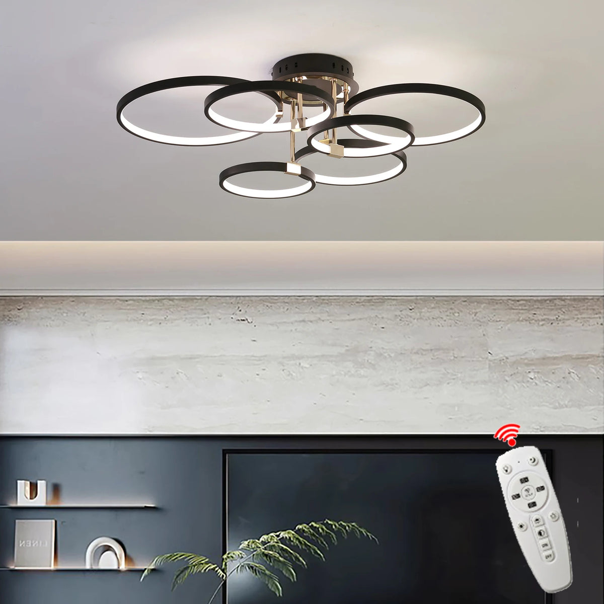 Ceiling Light - Modern Dimmable LED Chandelier with Remote SW-36210789 - SWEET-LIGHTS