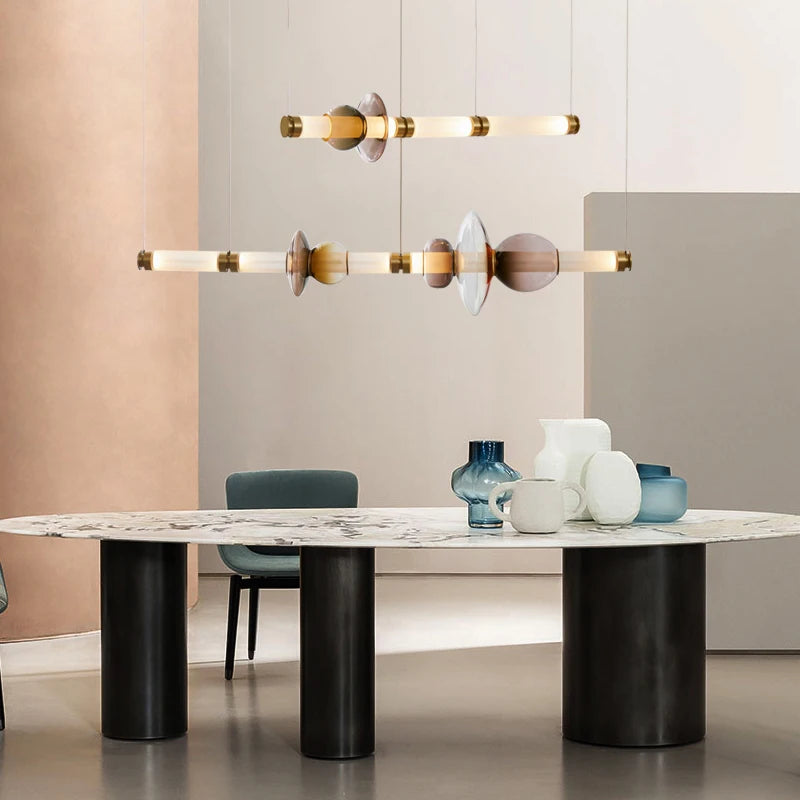 Pendant Light - Nordic Style Designer Stained Glass LED Chandelier SW-36210579 - SWEET-LIGHTS