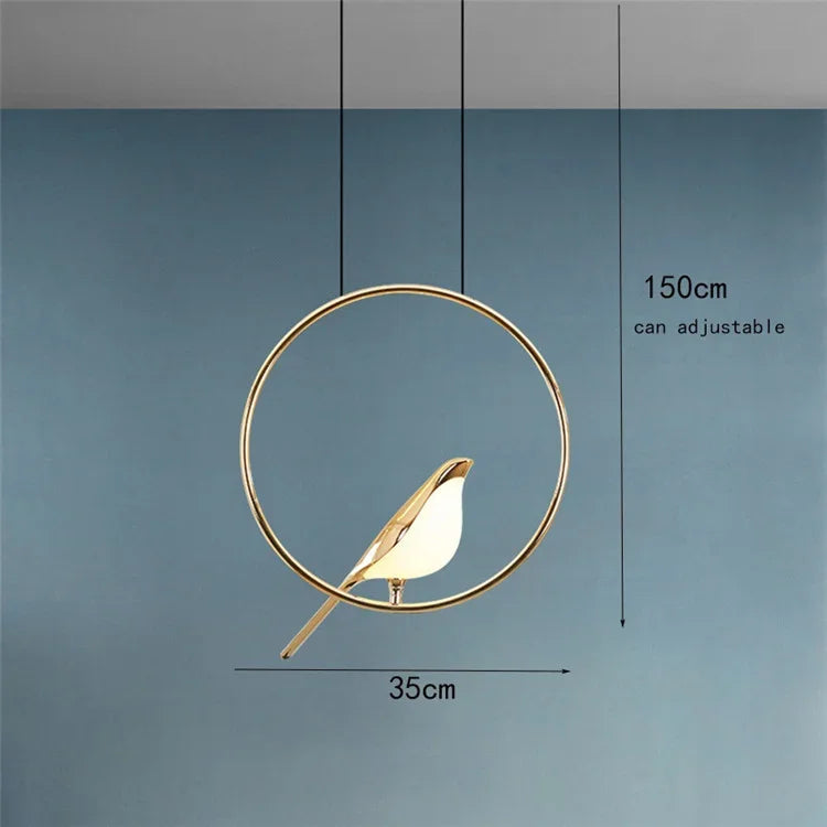 Pendant Light - BUNNY Nordic Postmodern Round LED Bird Light SW-36210789 - SWEET-LIGHTS
