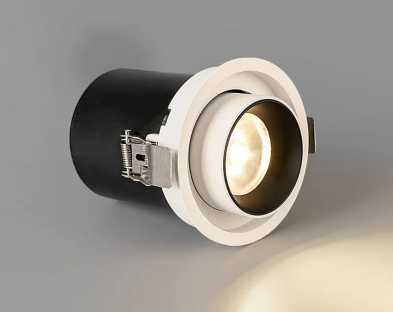 Spotlight - 1Pcs NEW Style LED Aluminum Recessed Rotating Downlight 9W12W15W18W20W24W Epistar Chip COB Ceiling Lamp AC85-265V SW-36210357 - SWEET-LIGHTS
