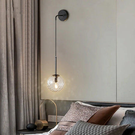 Wall Light - Nordic 2.4G Remote Control Dimming Black/Gold Lamp SW-36210345 - SWEET-LIGHTS