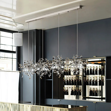Chandelier - Modern LED Chrome Lamp for Dining Kitchen Bar SW-36210457 - SWEET-LIGHTS