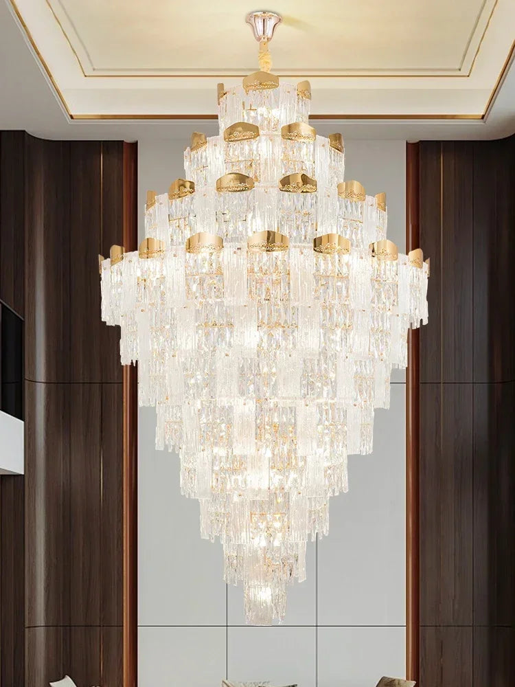 Chandelier - French Duplex High-End Crystal Lights For Luxury Living Room SW-36210789 - SWEET-LIGHTS