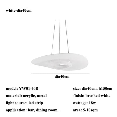 Pendant Light - Nordic Led Changeable Light Metal Lamp SW-36210567 - SWEET-LIGHTS