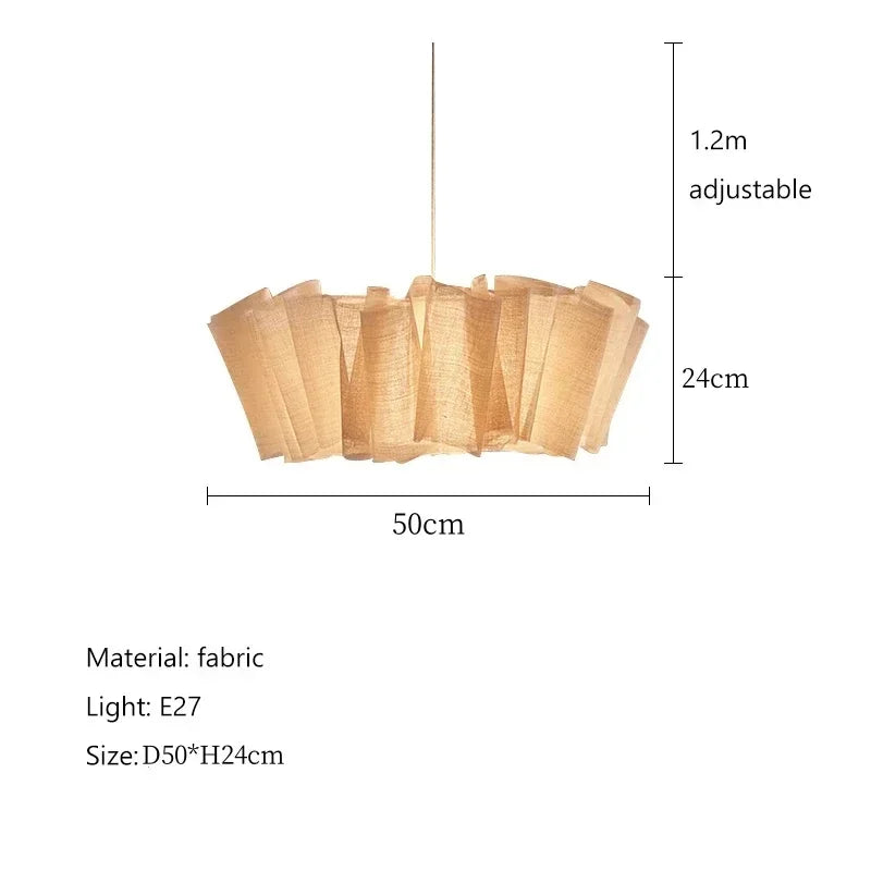 Pendant Light - Nordic Vintage Fabric Chandelier Indoor Lighting Restaurant Loft Bedroom Bedside Fixtures SW-36210983 - SWEET-LIGHTS