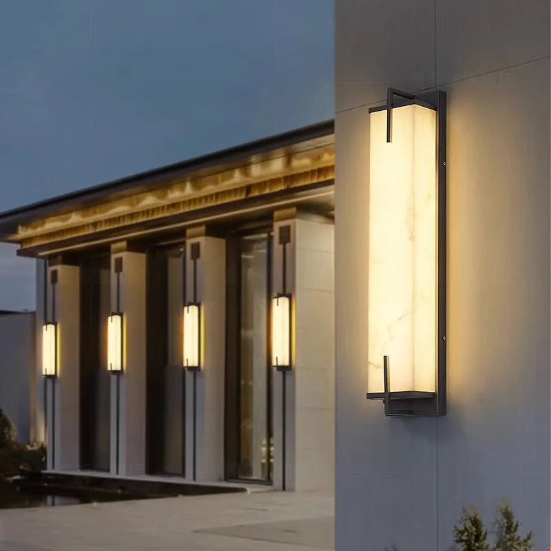 Outdoor Light - LED Lmitated Marble Wall Lamp Waterproof AC110V 220V Stainless Steel Sconce SW-36210347 - SWEET-LIGHTS