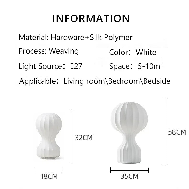 Table Lamp - Italy Design Silk LED Lighting for Study Bedroom Living Room SW-36210347 - SWEET-LIGHTS