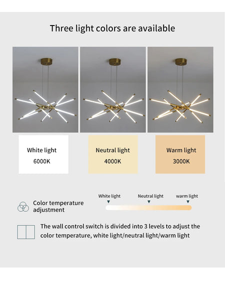 Pendant Light - Nordic Geometry Restaurant Chandelier LED Remote SW-36210789 - SWEET-LIGHTS