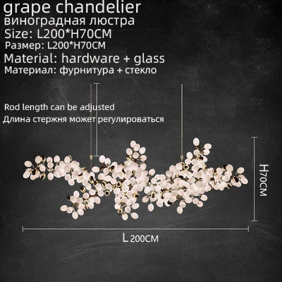 Chandelier - Nordic Luxury Grapes Bunch Hanging Lamp for Dining Room Living Room Decor SW-36210456 - SWEET-LIGHTS