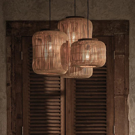 Pendant Light - New Wabi-sabi Style Rattan Hang Lamp SW-36210347 - SWEET-LIGHTS