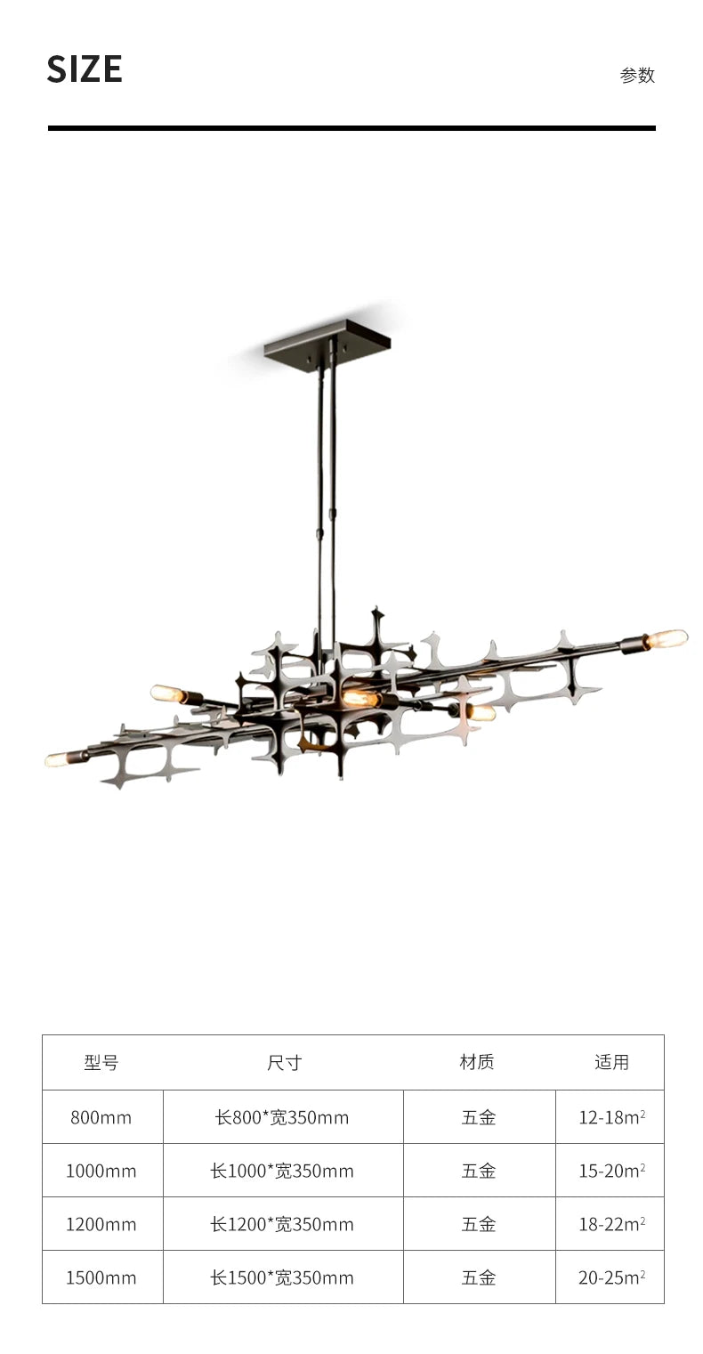 Pendant Light - Nordic Light Luxury Geometric Bar Pendant Lamp SW-36210357 - SWEET-LIGHTS