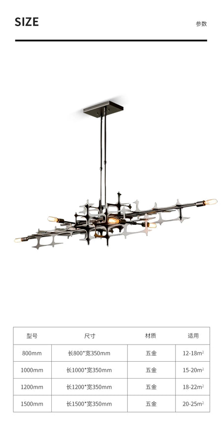 Pendant Light - Nordic Light Luxury Geometric Bar Pendant Lamp SW-36210357 - SWEET-LIGHTS
