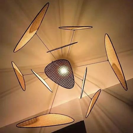 Pendant Light - Modern Living Room Led Rattan Chandelier Home Decor SW-36210789 - SWEET-LIGHTS