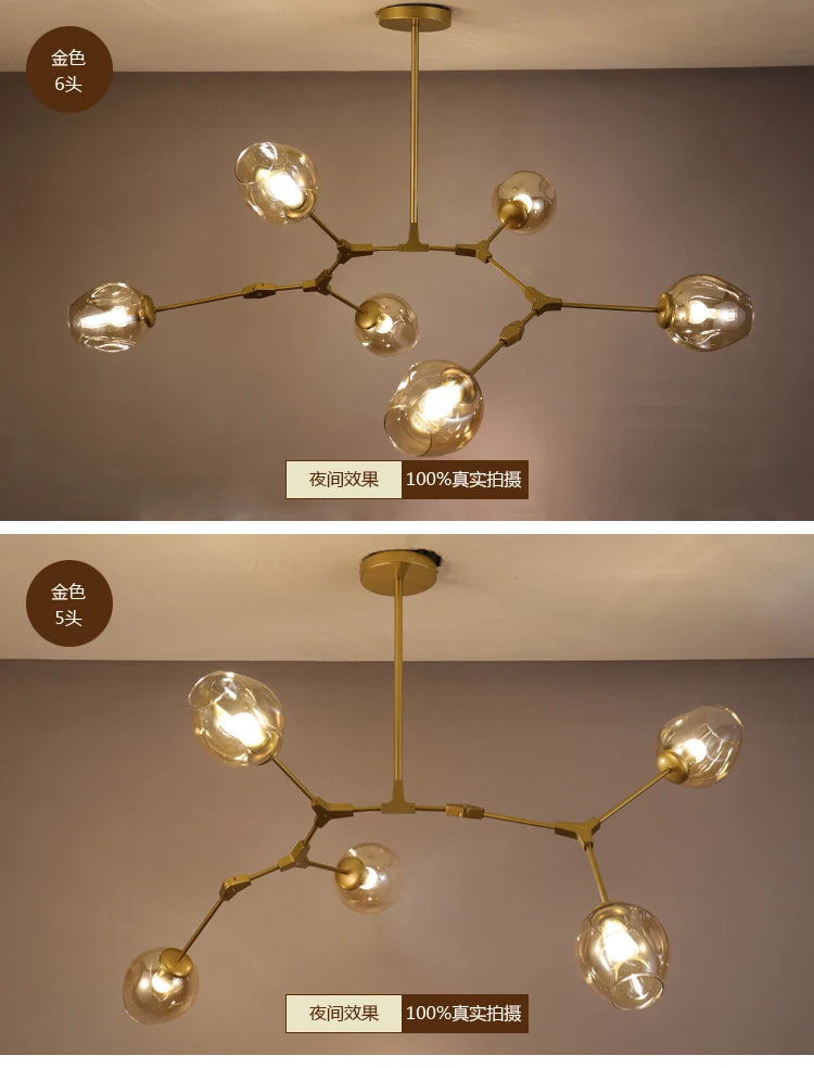 Pendant Light - Italy Designer Magic Bean Ceiling Chandelier Multi Color Glass Lampshade LED Lighting SW-36210458 - SWEET-LIGHTS