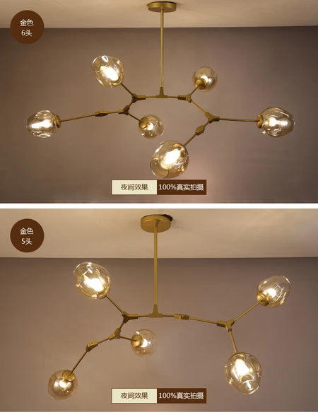 Pendant Light - Italy Designer Magic Bean Ceiling Chandelier Multi Color Glass Lampshade LED Lighting SW-36210458 - SWEET-LIGHTS