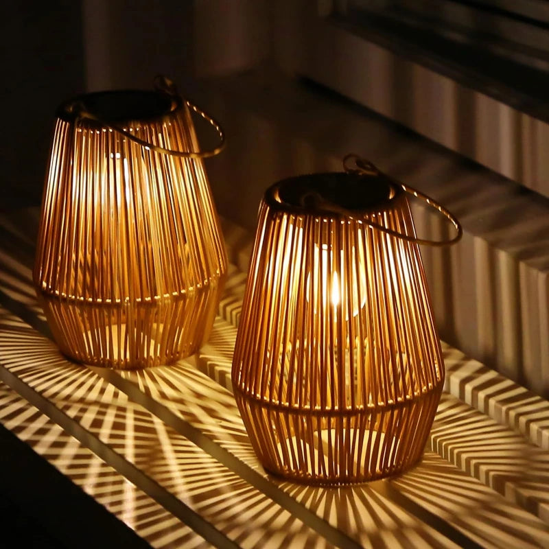 Outdoor Light - 1pcs/2pcs Solar Hand Woven 0.6W Garden Light SW-36210793 - SWEET-LIGHTS