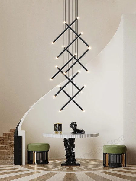 Pendant Light - Minimalist Staircase LED Chandelier Nordic Design SW-36210345 - SWEET-LIGHTS