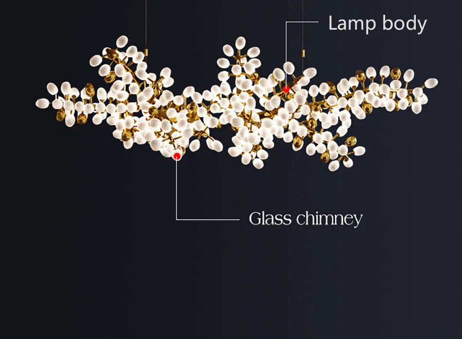 Chandelier - Nordic Luxury Grapes Bunch Hanging Lamp for Dining Room Living Room Decor SW-36210456 - SWEET-LIGHTS