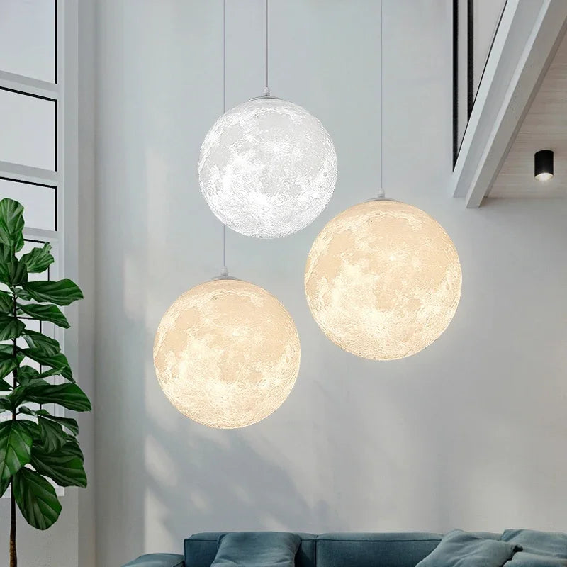Pendant Light - Modest Ceiling Hanging 3D Moon Lamp SW-36210678 - SWEET-LIGHTS