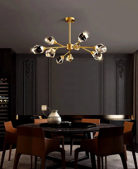 Pendant Light - Nordic All-Copper Molecular Chandelier LED SW-36210347 - SWEET-LIGHTS