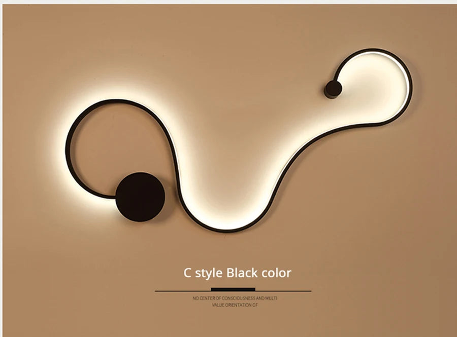 Wall Light - Modern LED Wall Lamps for Bedroom Living Room White/Black Fixtures SW-36210345 - SWEET-LIGHTS