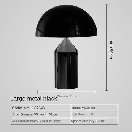 Table Lamp - Creative Mushroom LED Modern Luxury Gold Nordic Art Eye Protection Room Decor SW-36210345 - SWEET-LIGHTS