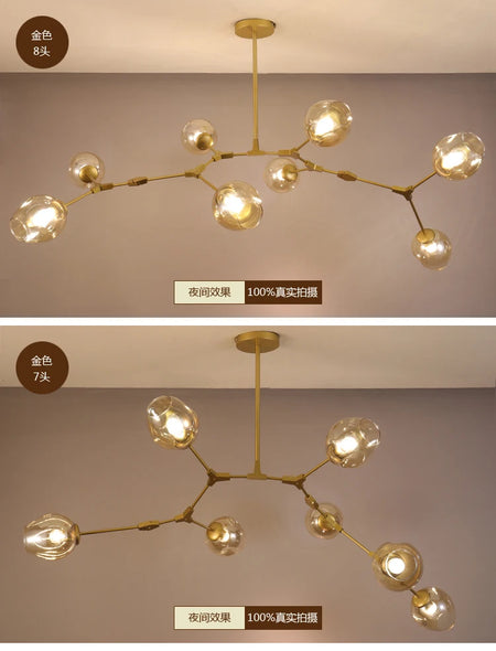 Pendant Light - Italy Designer Magic Bean Ceiling Chandelier Multi Color Glass Lampshade LED Lighting SW-36210458 - SWEET-LIGHTS