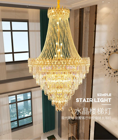 Chandelier - Nordic Modern Crystal Ceiling Light for Villa SW-36210345 - SWEET-LIGHTS