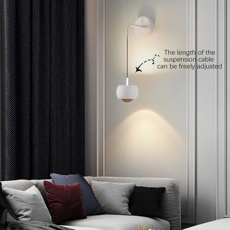 Wall Light - BELLE Contemporary Wall Lamp Indoor Living Room Bedroom Bedside Lamp Nordic Art Hotel Corridor Hallway Wall Lamp SW-36210349 - SWEET-LIGHTS