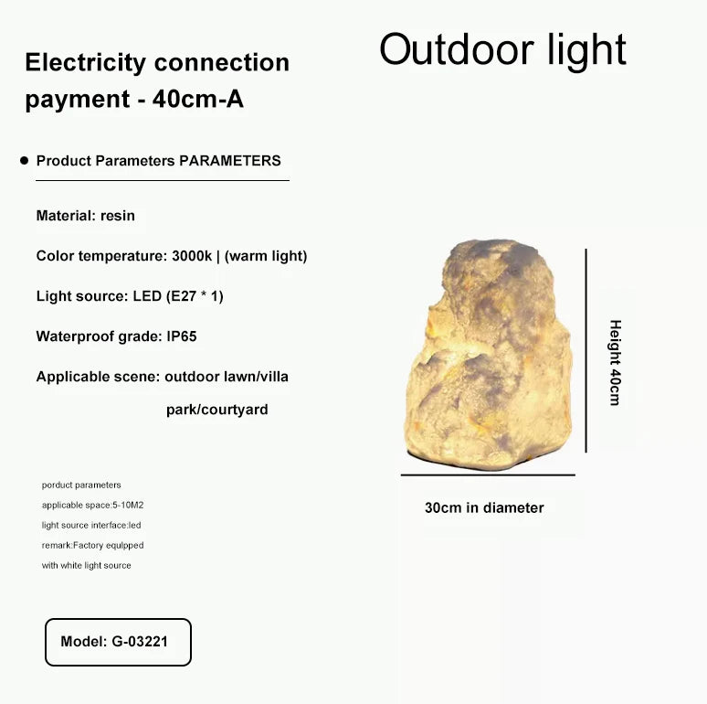 Outdoor Light - Waterproof Resin Lawn Garden Lamp SW-36210345 - SWEET-LIGHTS