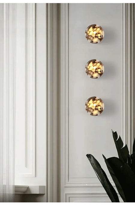 Wall Light - Cylindrical Marble Natural Stone Wall Lamp LED Sconce SW-36210456 - SWEET-LIGHTS