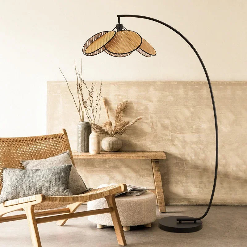Floor Lamp - Knitting Rattan LED Lighting Nightlight for Living Room and Bedroom SW-36210346 - SWEET-LIGHTS