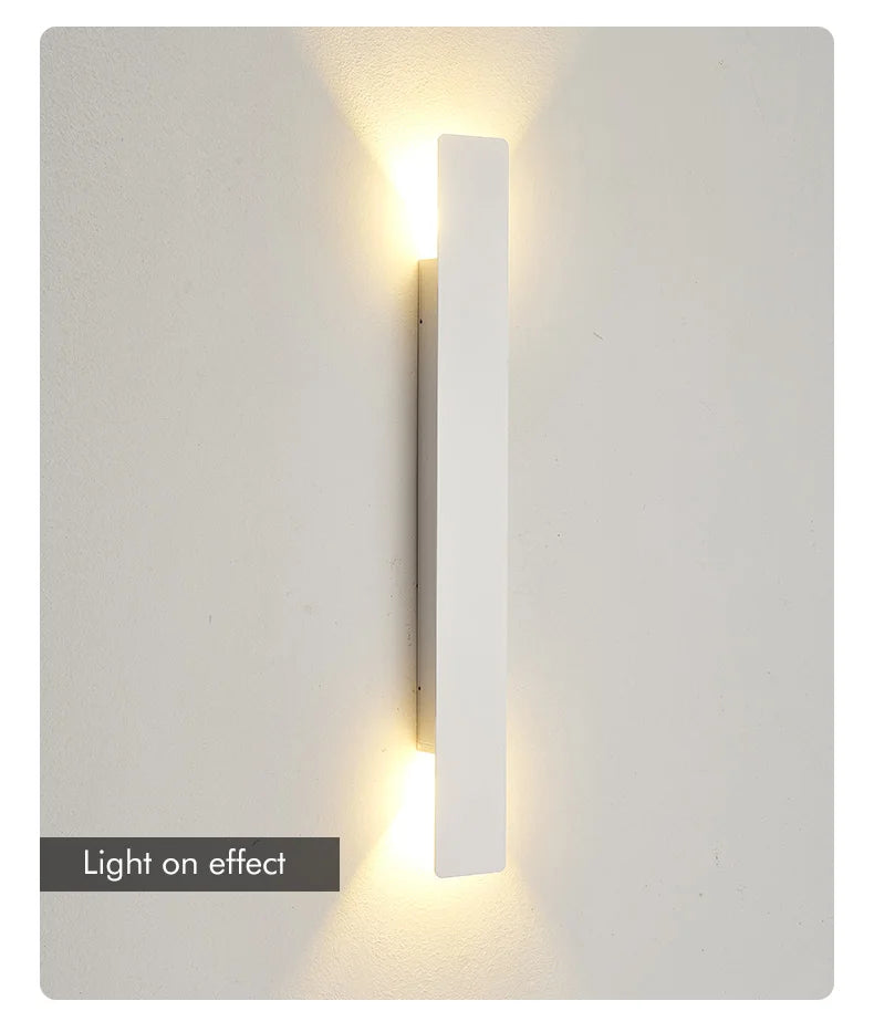 Outdoor Light - Waterproof Aluminum Wall Lamp 18W LED Black SW-36210578 - SWEET-LIGHTS