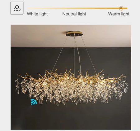 Pendant Light - French Luxury Golden Modern Branch Chandelier SW-36214678 - SWEET-LIGHTS