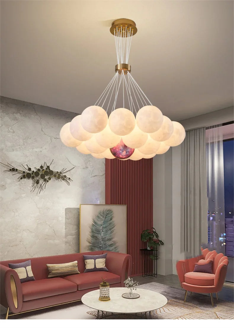 Children Lighting - Creative Moon Ceiling Chandelier Indoor Lamp SW-36210345 - SWEET-LIGHTS