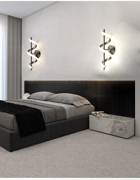 Wall Light - Minimalist LED Wall Lamp Black White Gold SW-36210345 - SWEET-LIGHTS