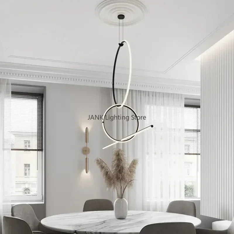 Pendant Light - Post Modern LED Strip Geometric Pattern for Home SW-36210468 - SWEET-LIGHTS