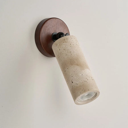 Wall Light - IWHD Modern Nordic LED Walnut Yellow Travertine Lamp SW-36210357 - SWEET-LIGHTS