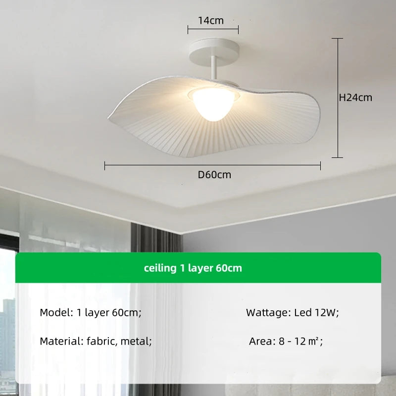 Pendant Light - Modern Simple Fabric LED Chandelier Dimmable Home Decor SW-36210345 - SWEET-LIGHTS